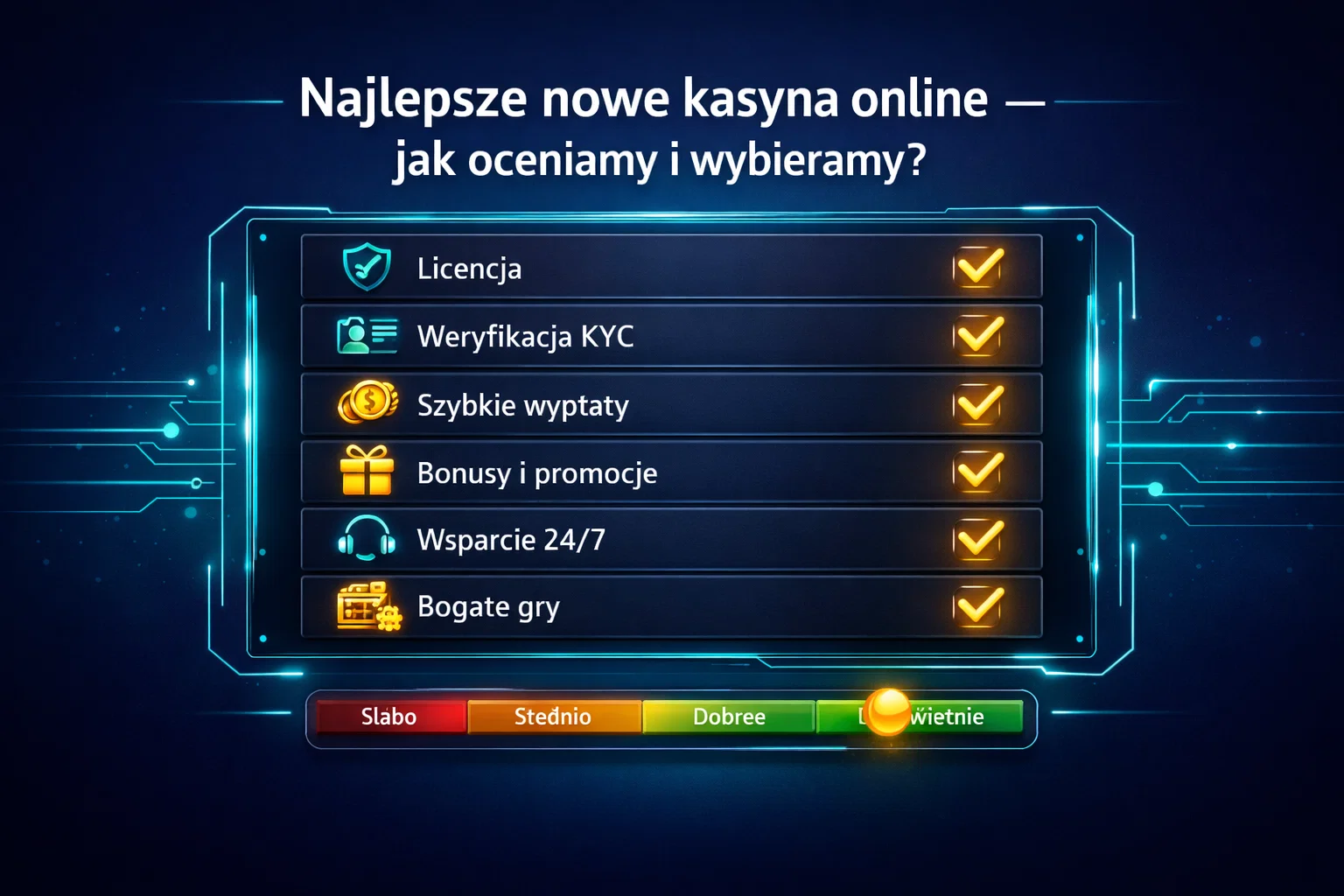 Najlepsze nowe kasyna online – jak oceniamy i wybieramy?