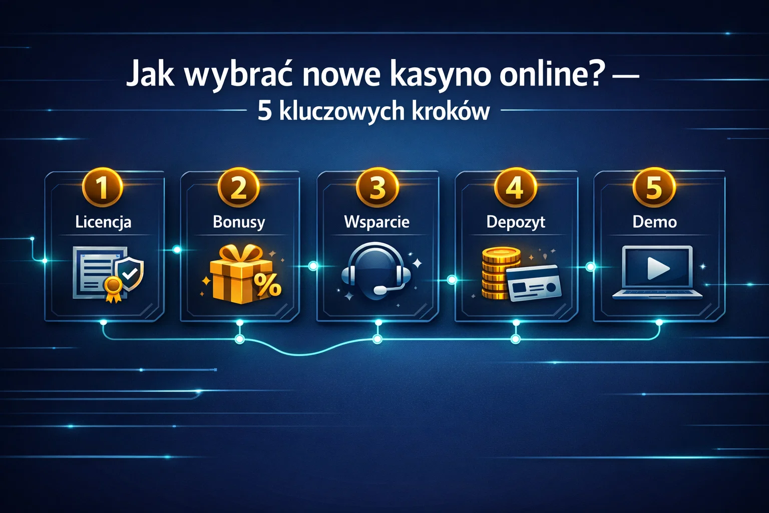 Jak wybrać nowe kasyno online? – 5 kluczowych kroków